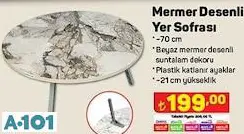 Mermer Desenli Yer Sofrası