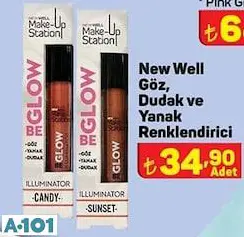 new well göz dudak ve yanak renklendirici