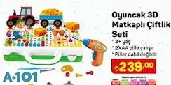 oyuncak matkaplı çiftlik seti