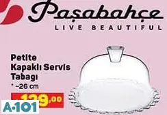 Paşabahçe Kapaklı Servis Tabağı