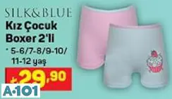 Silk&Blue Kız Çocuk Boxer 2'Li