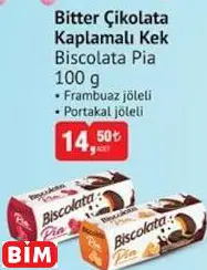 Biscolata Pia Bitter Çikolata Kaplamalı Kek