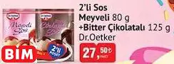 Dr.Oetker 2’li Sos Meyveli 80 g + Bitter Çikolatalı 125 g