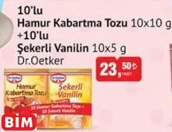 Dr.Oetker 10’Lu  Hamur Kabartma Tozu 10X10 G +10’Lu  Şekerli Vanilin 10X5 G