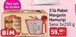 Sana 3’lü Paket Margarin Hamurişi