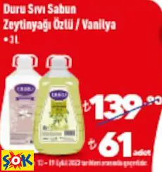 Duru Sıvı Sabun Zeytinyağı Özlü / Vanilya • 3 L
