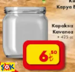 Kapaksız Kavanoz 425 Cc