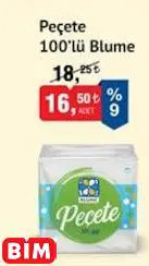 Blume Peçete 100’lü Blume Peçete 100’lü
