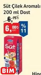 Dost Süt Çilek Aromalı Dost Süt Çilek Aromalı