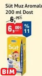 Dost Süt Muz Aromalı Dost Süt Muz Aromalı