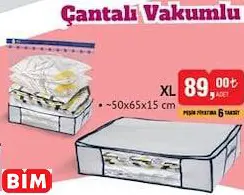 Çantalı Vakumlu Hurç XL Çantalı Vakumlu Hurç XL