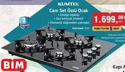 Kumtel Cam Set Üstü Ocak