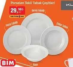 Kütahya Porselen Porselen Tekli Tabak Çeşitleri