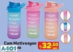 cam motivasyon matarası cam motivasyon matarası