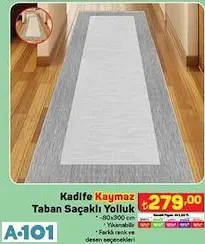 Kadife Kaymaz Taban Saçaklı Yolluk