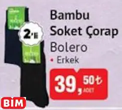 Bolero Bambu Soket Çorap