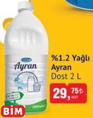 Dost %1.2 Yağlı Ayran Dost %1.2 Yağlı Ayran