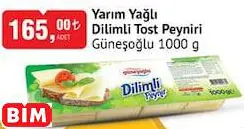 Güneşoğlu Yarım Yağlı Dilimli Tost Peyniri Güneşoğlu Yarım Yağlı Dilimli Tost Peyniri