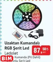 Ledolet Uzaktan Kumandalı RGB Şerit Led Ledolet Uzaktan Kumandalı RGB Şerit Led