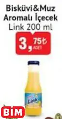 Link Bisküvi&Muz Aromalı İçecek Link Bisküvi&Muz Aromalı İçecek