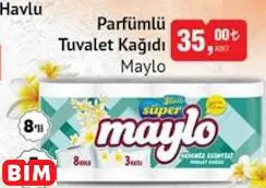 Maylo Parfümlü Tuvalet Kağıdı Maylo Parfümlü Tuvalet Kağıdı
