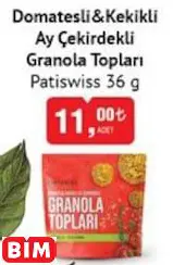 Patiswiss Domatesli&Kekikli Ay Çekirdekli  Granola Topları