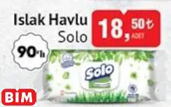 Solo Islak Havlu Solo Islak Havlu