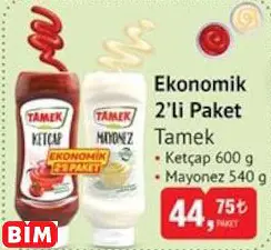 Tamek Ekonomik 2’li Paket Tamek Ekonomik 2’li Paket