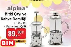 Alpina Bitki Çayı ve Kahve Demliği Alpina Bitki Çayı ve Kahve Demliği