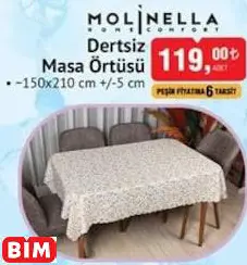 Molinella Dertsiz Masa Örtüsü Molinella Dertsiz Masa Örtüsü
