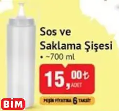 Sos ve Saklama Şişesi Sos ve Saklama Şişesi