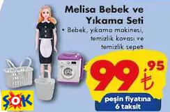Melisa Bebek ve Yıkama Seti Oyuncak