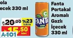 fanta portakal aromalı içecek