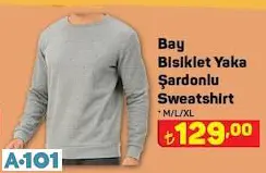 Bisiklet Yaka Sweatshirt