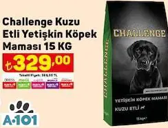 Challenge Kuzu Etli Yetişkin Köpek Maması