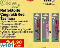 Reflektörlü Çıngıraklı Kedi Tasması