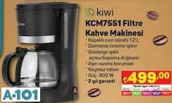 Kiwi Filtre Kahve Makinesi