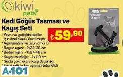 kedi göğüs tasması ve kayış seti kedi göğüs tasması ve kayış seti