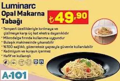luminarc opal makarna tabağı luminarc opal makarna tabağı