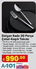 Nehir Dalyan Sade 30 Parça Çatal Kaşık Takımı