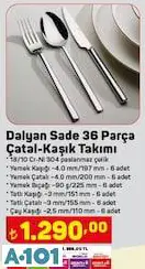 Nehir Dalyan Sade 36 Parça Çatal Kaşık Takımı