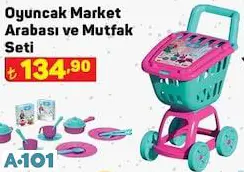 Oyuncak Market Arabası Ve Mutfak Seti