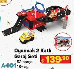 Oyuncak 2 Katlı Garaj Seti