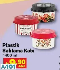 Plastik Saklama Kabı