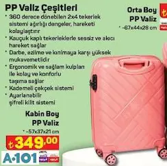 Kabin Boy PP Valiz / Bavul Kabin Boy PP Valiz / Bavul