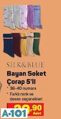 Silk&Blue Bayan Soket Çorap 5'Li