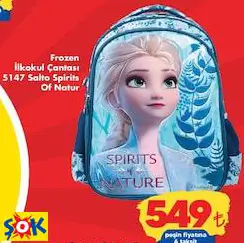 Frozen İlkokul Çantası 5147 Salto Spirits Of Natur