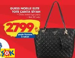 GUESS NOELLE ELITE TOTE ÇANTA SİYAH