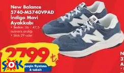 New Balance 5740-M5740VPAD İndigo Mavi Ayakkabı