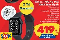 Winex T700 42 Mm Akıllı Saat